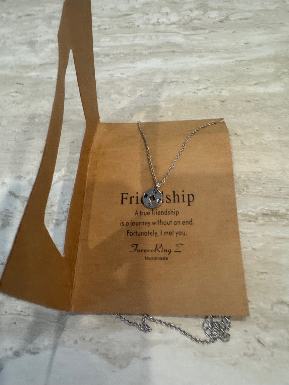 Forever 21 Silver Friendship Disc Necklace - Silver